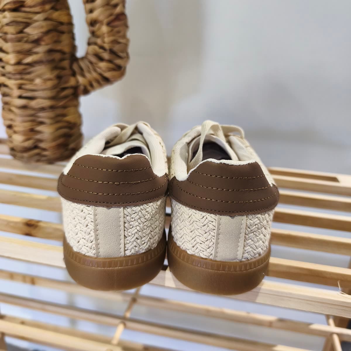 Baskets crochet Écru — vue 3
