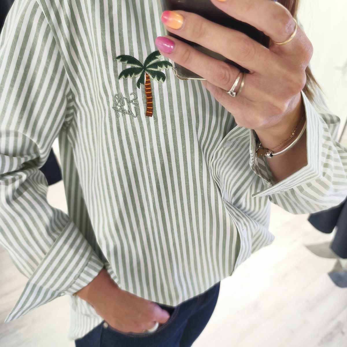 Chemise rayée Palmier — vue 4