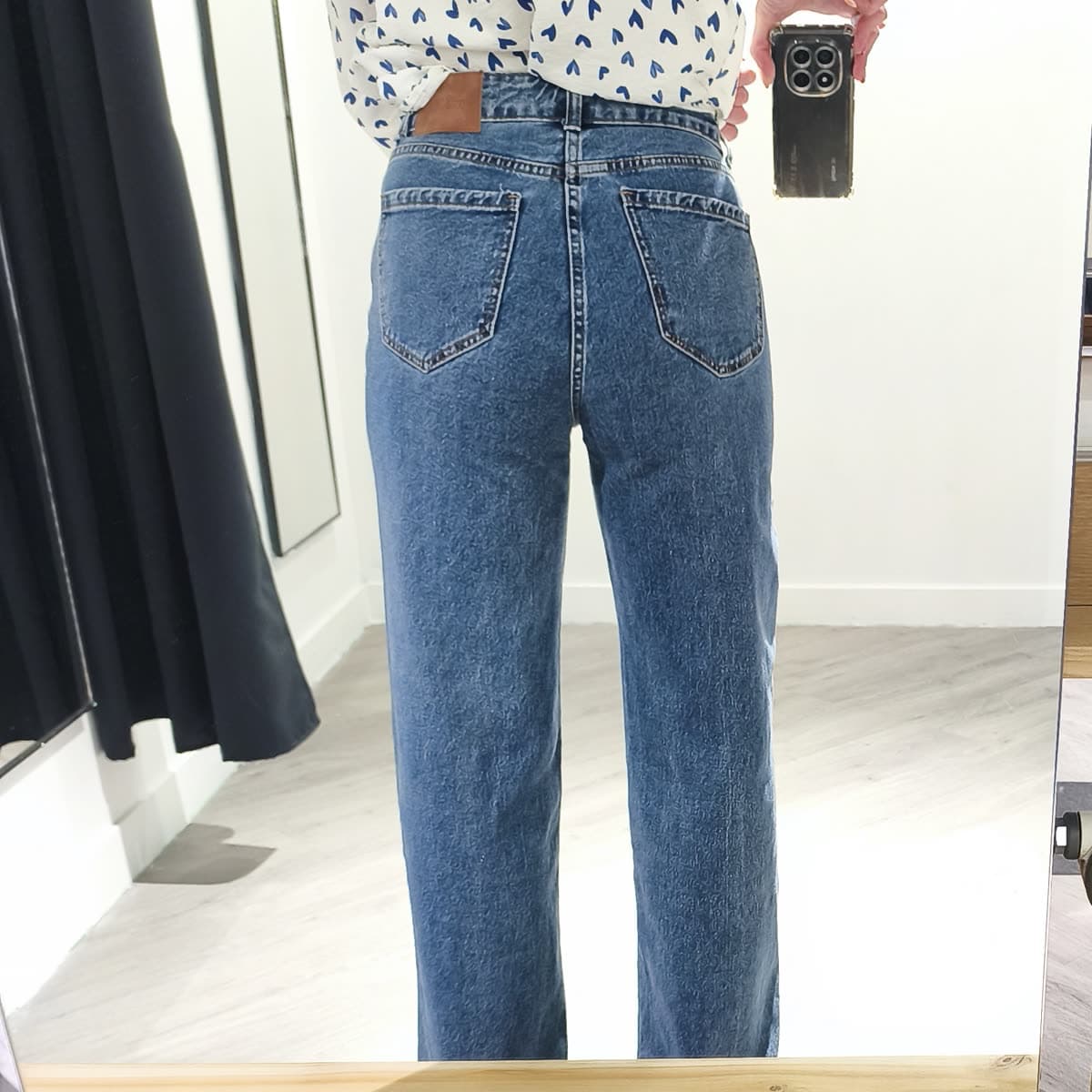 Jean mom Bleu — vue 3