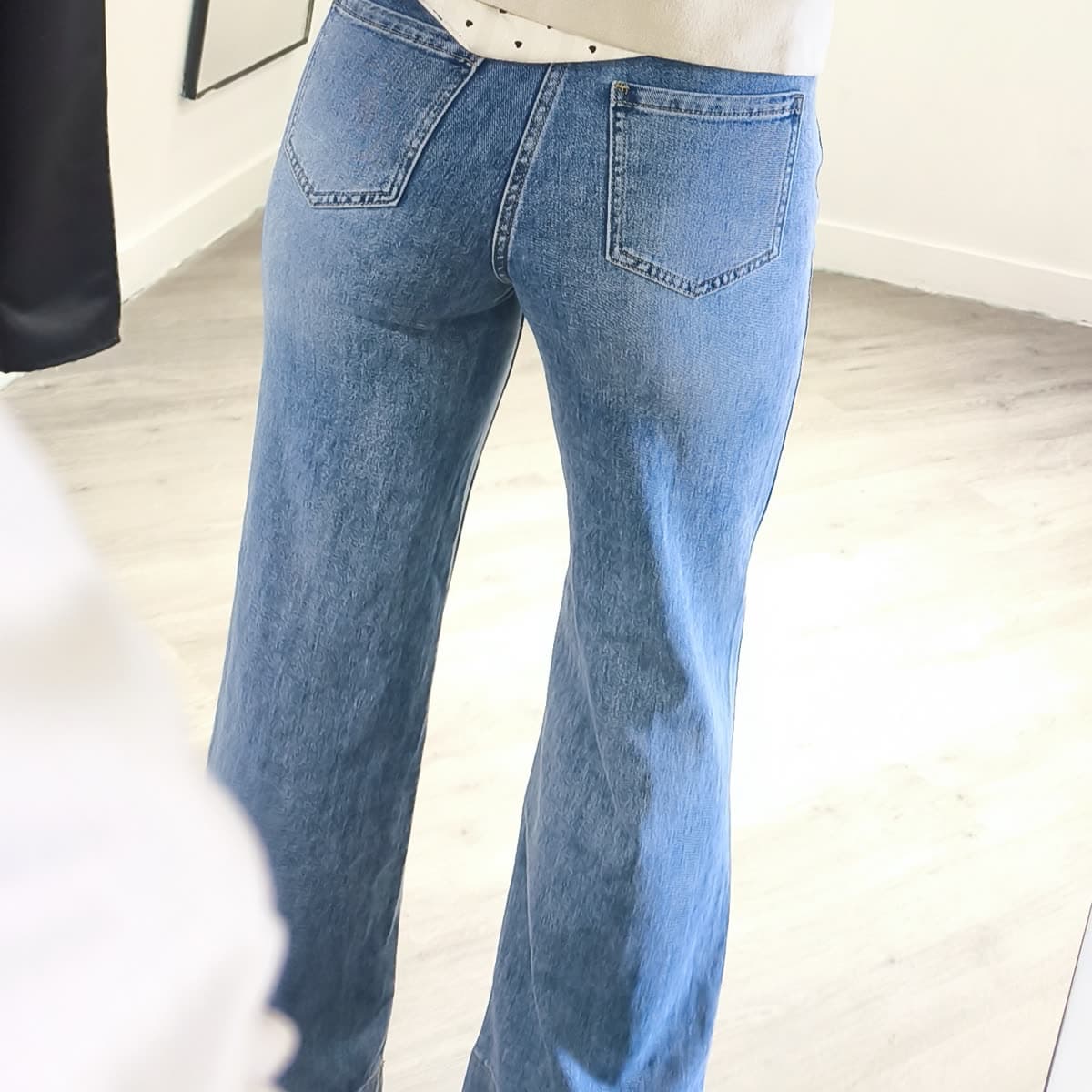 Jean wide Bleu clair — vue 3