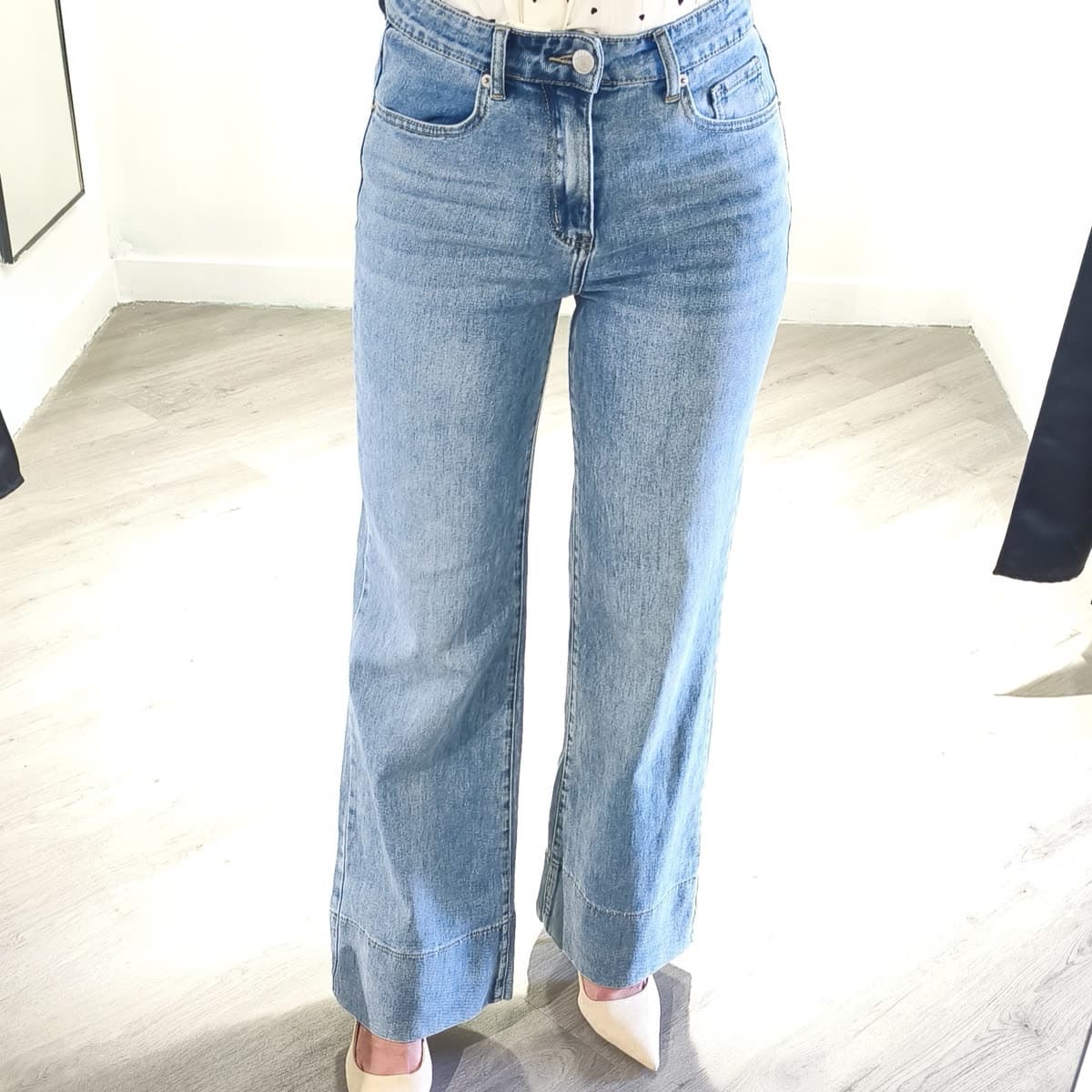 Jean wide bleu