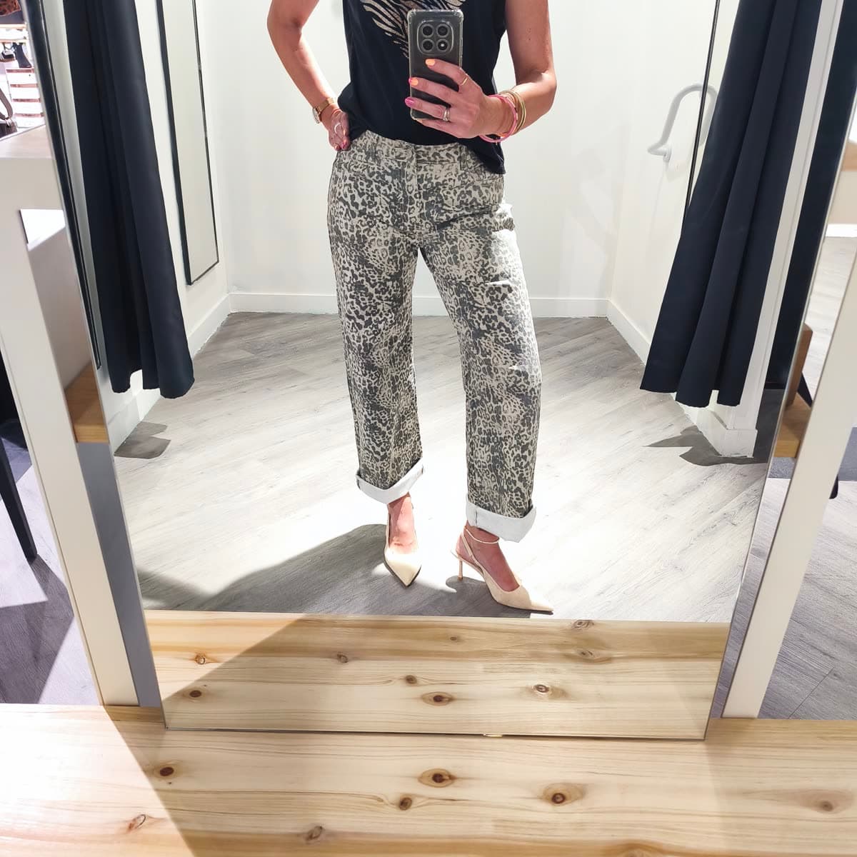 Pantalon léopard Kaki — vue 3
