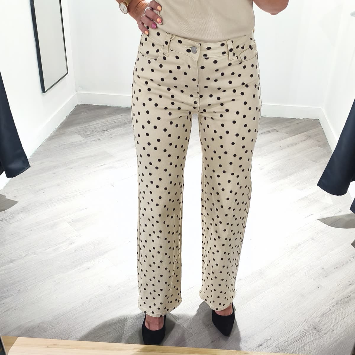 Pantalon à pois