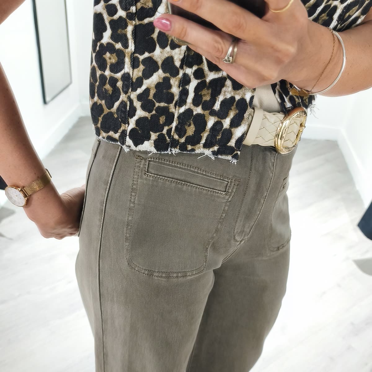 Pantalon large Taupe — vue 5