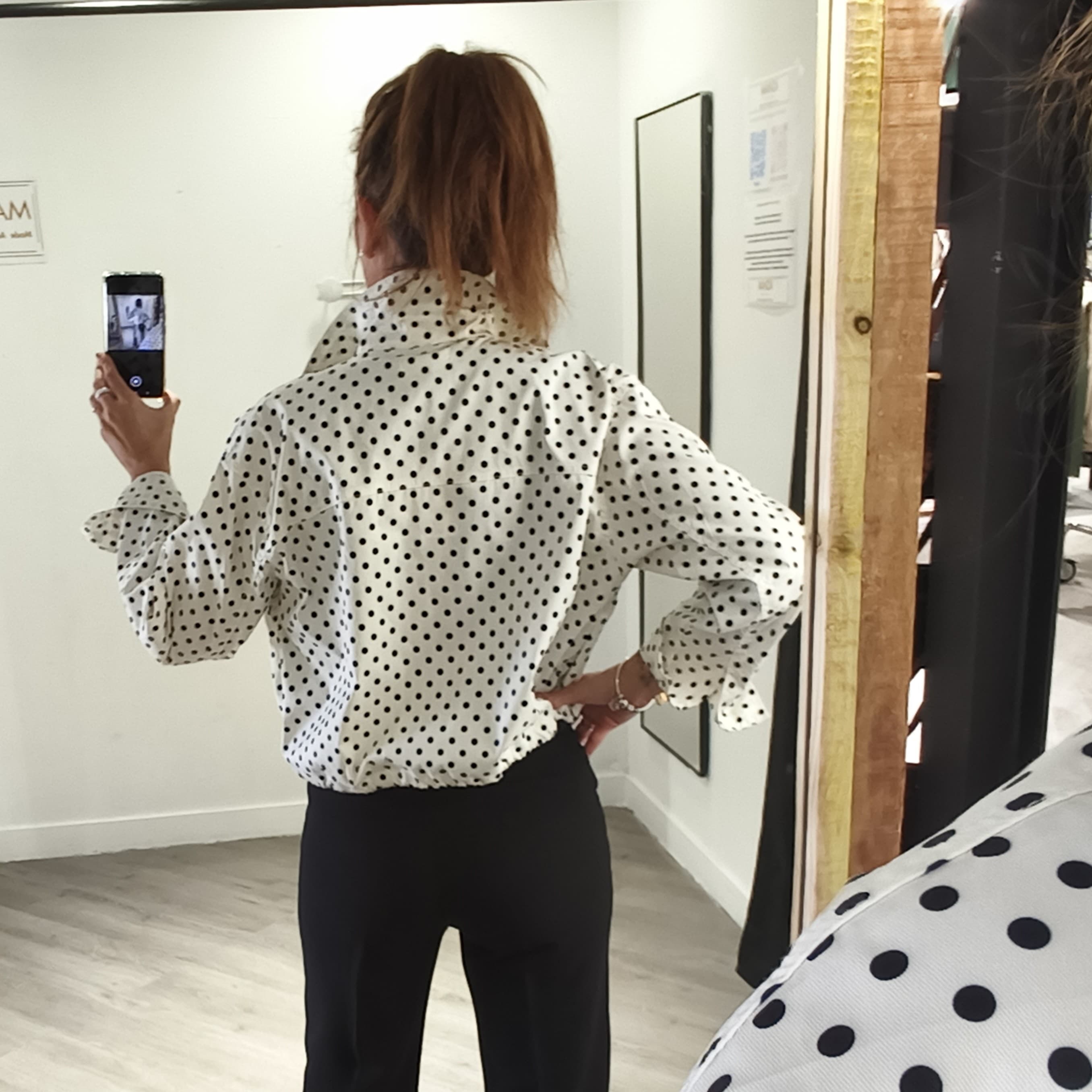 Veste à pois oversize — vue 4
